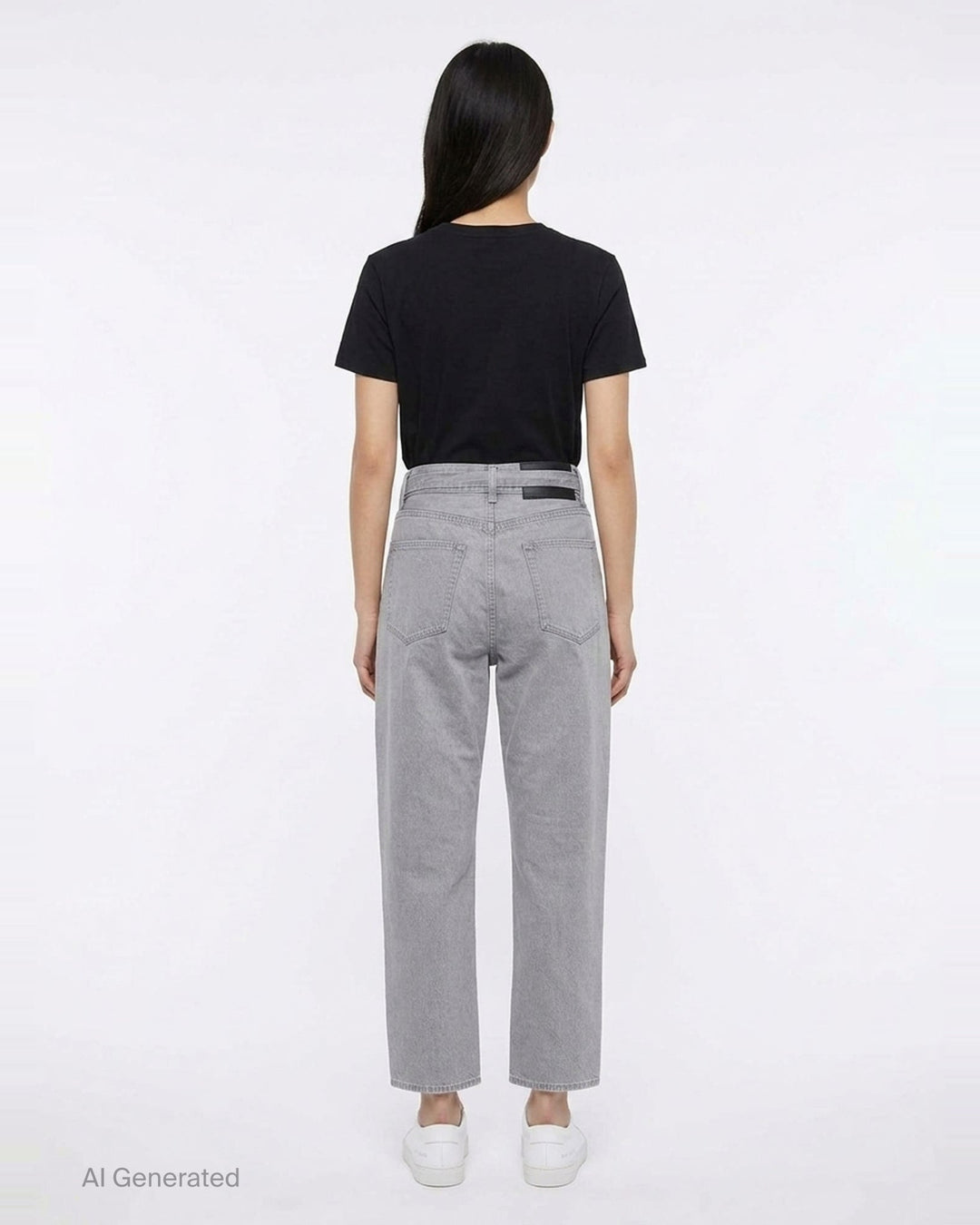 Belted Straight Denim Pants | sacai | Club21 - back