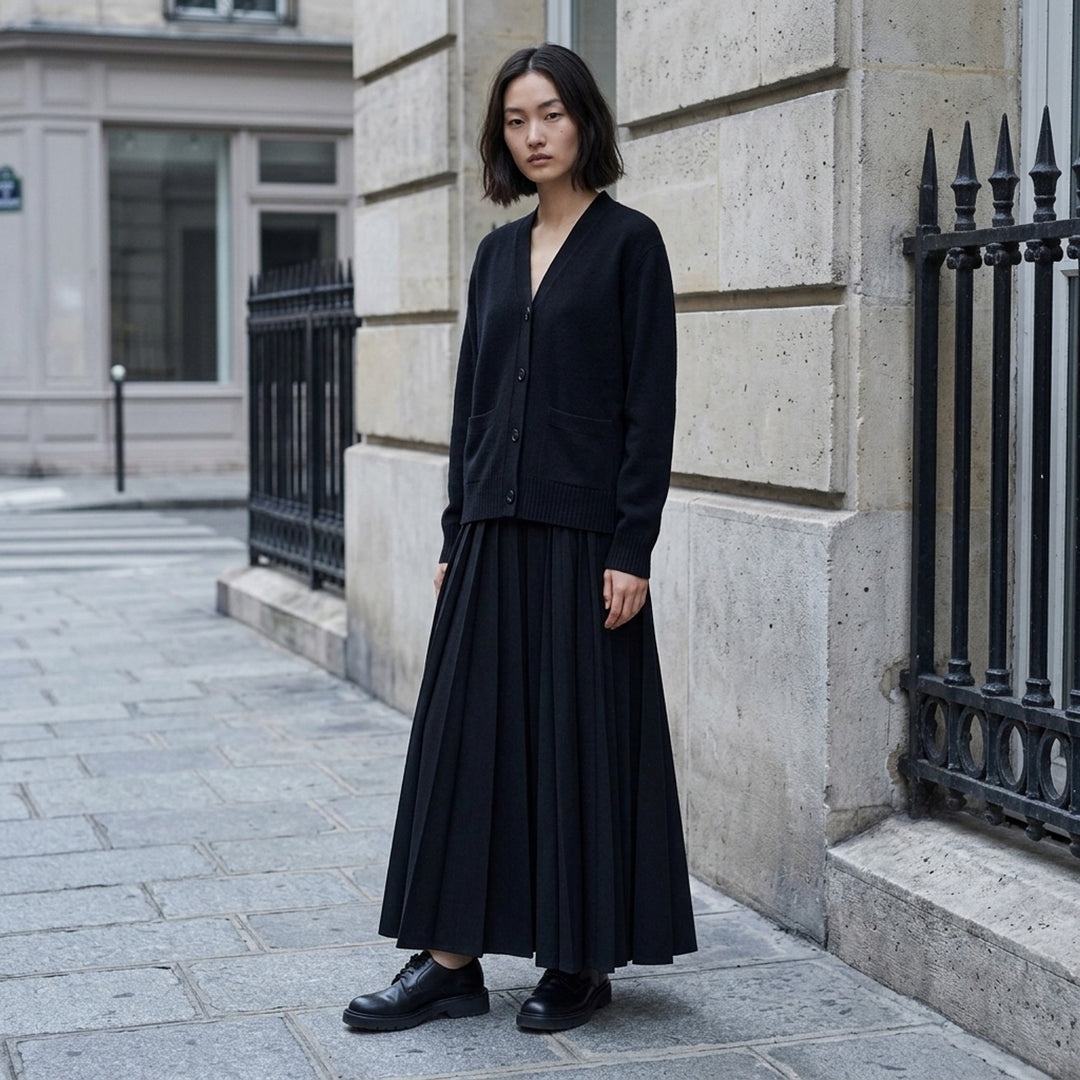 Black Button-Up Cardigan | sacai | Club21 - lifestyle