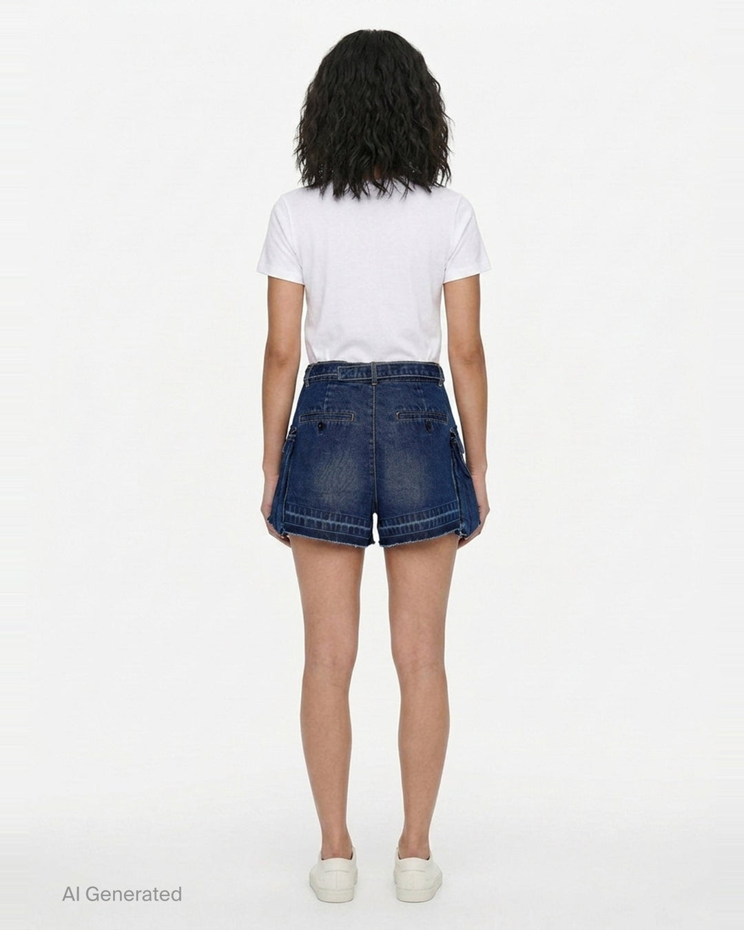 Cargo Denim Shorts | sacai | Club21 - back