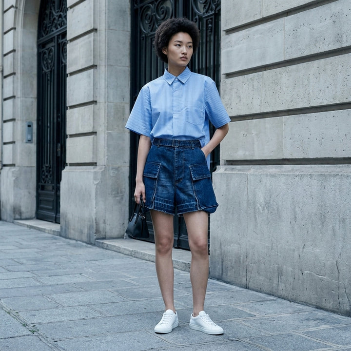 Cargo Denim Shorts | sacai | Club21 - lifestyle