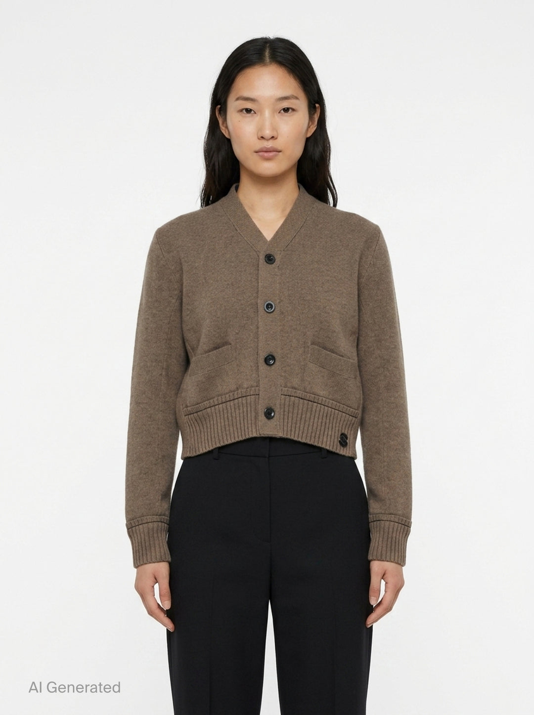 Cashmere Knit Cardigan | sacai | Club21 - front