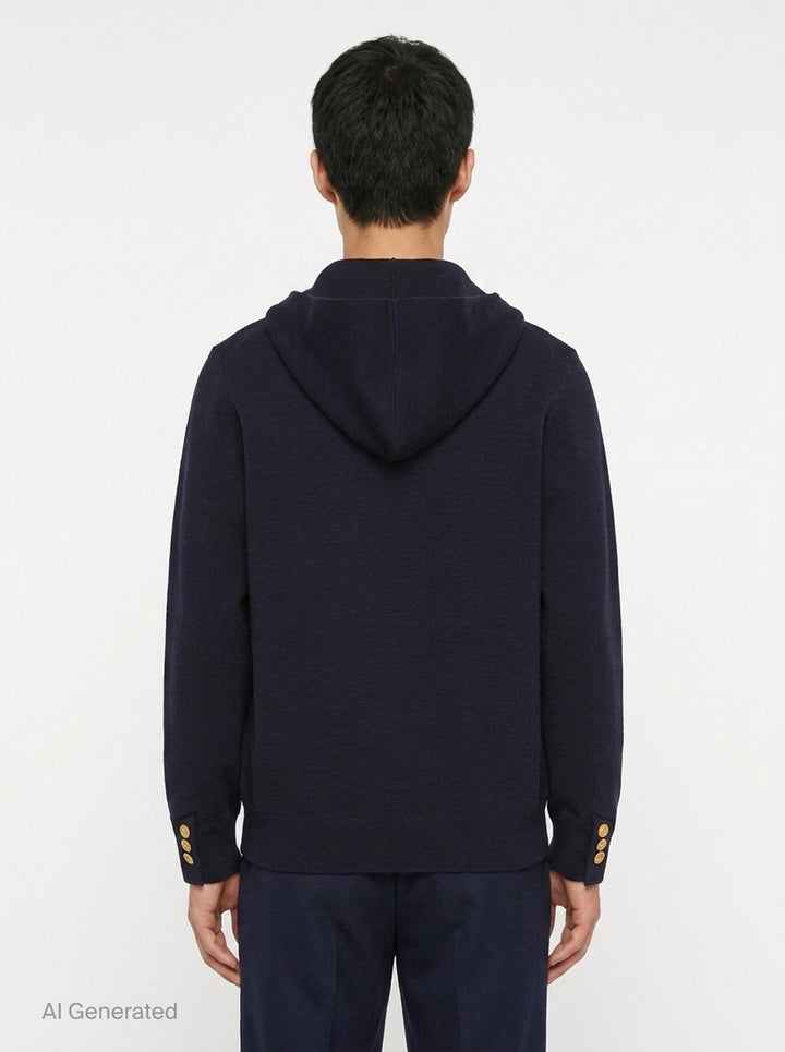 Cotton Cashmere Knit Jacket | sacai | Club21 - back
