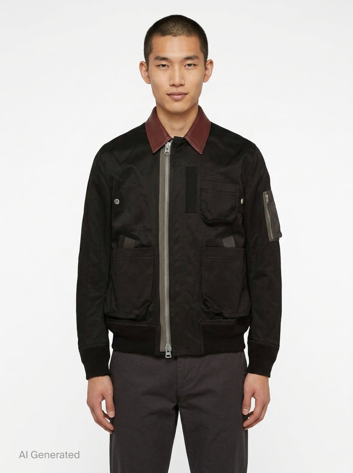 Cotton Chino Blouson Jacket | sacai | Club21 - front