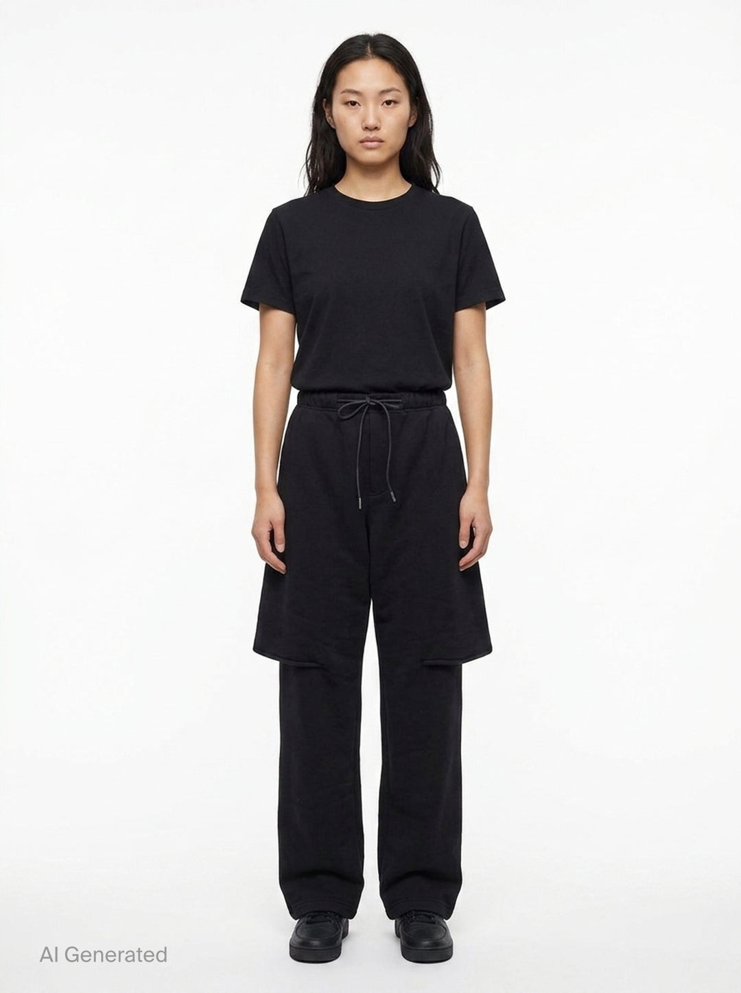 Cotton Jersey Layered Sweatpants | sacai | Club21 - front