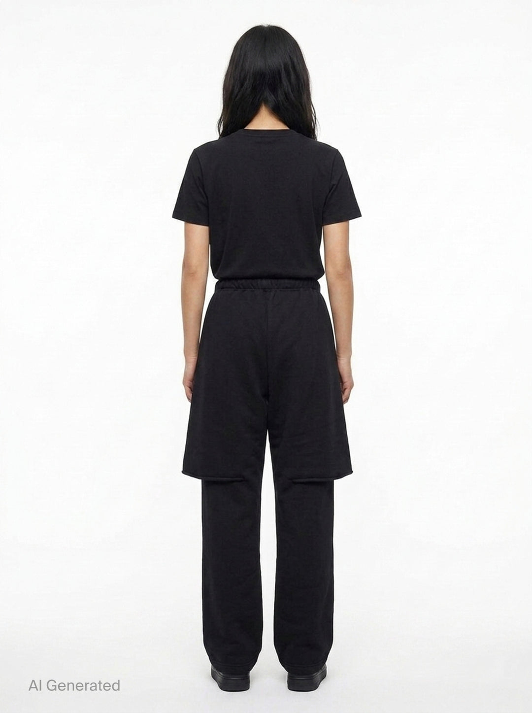 Cotton Jersey Layered Sweatpants | sacai | Club21 - back
