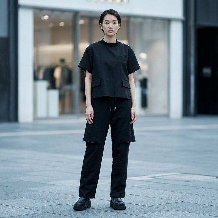 Cotton Jersey Layered Sweatpants | sacai | Club21 - lifestyle