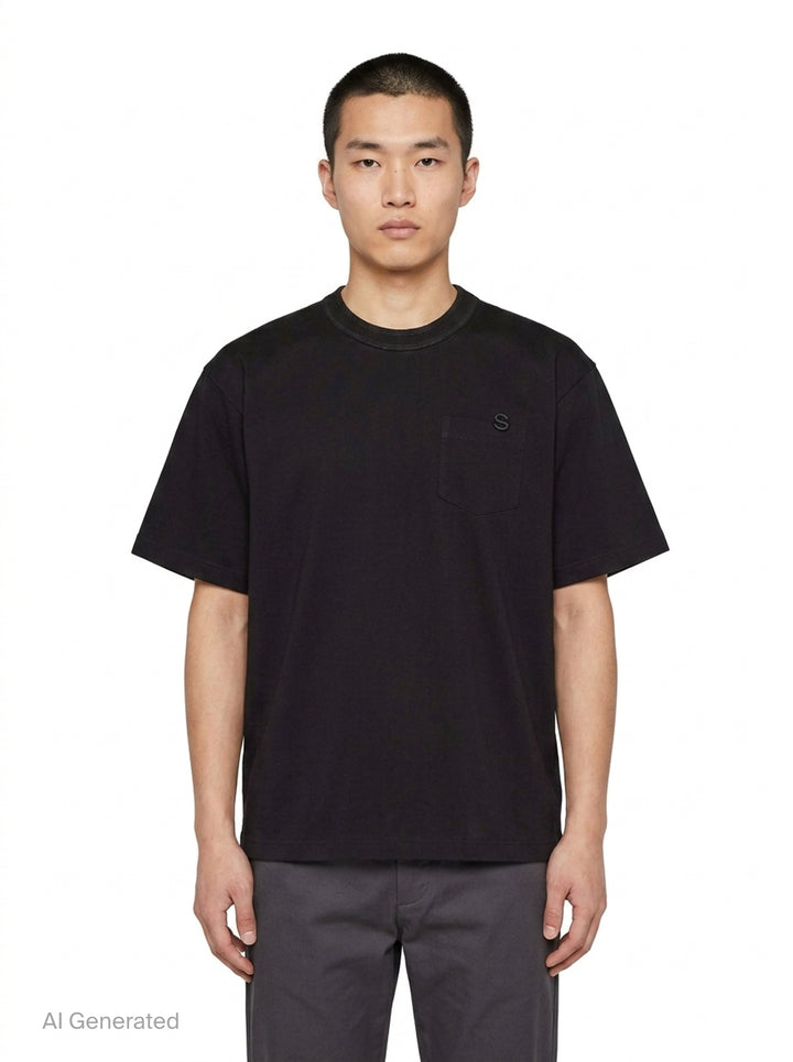 Cotton Jersey Pocket T-Shirt | sacai | Club21 - front