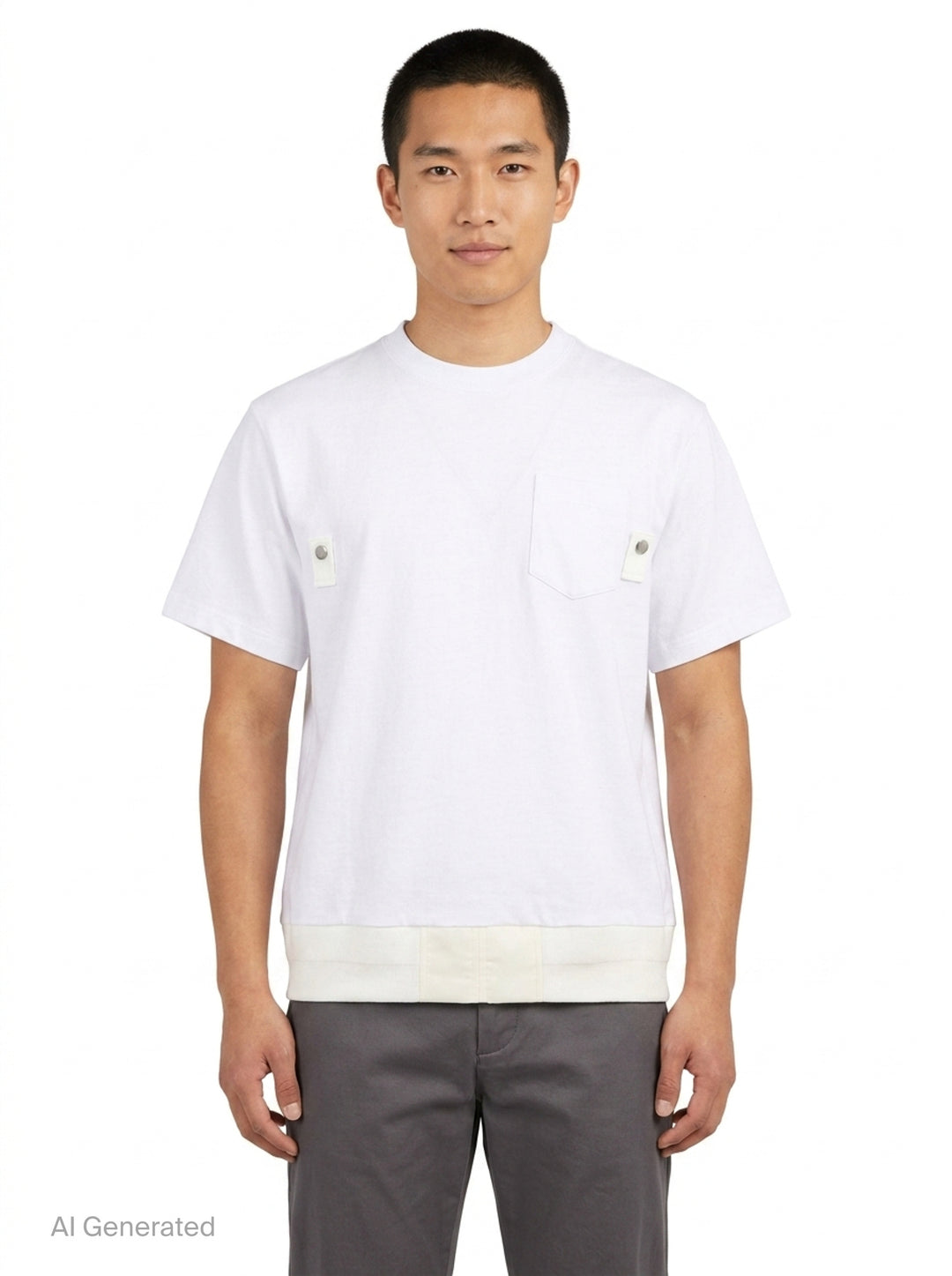 Cotton Jersey Short Sleeve Tee | sacai | Club21 - front