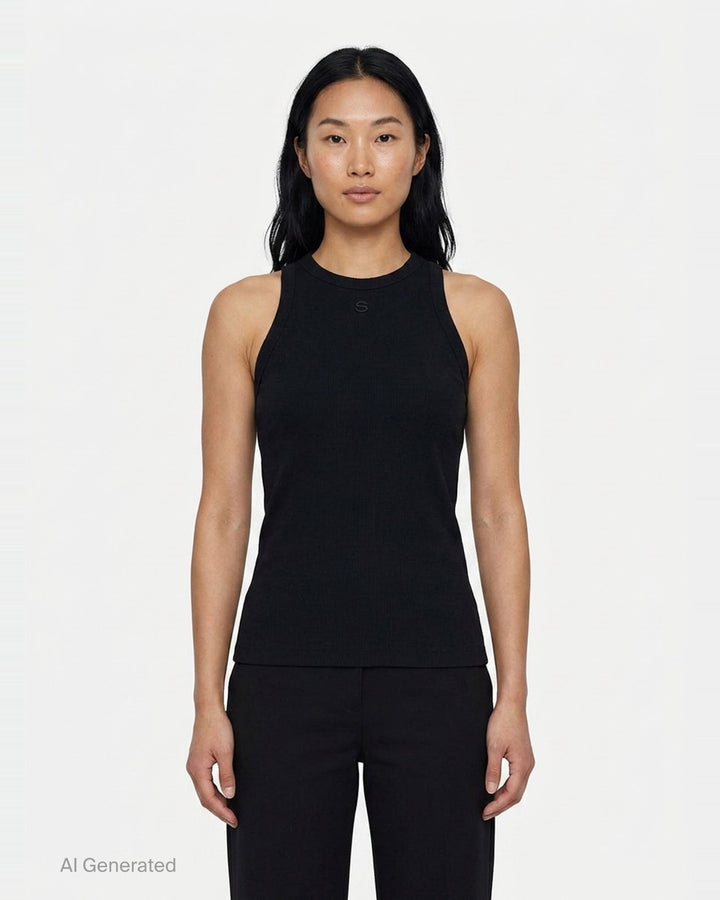 Cotton Jersey Tank Top | sacai | Club21 - front