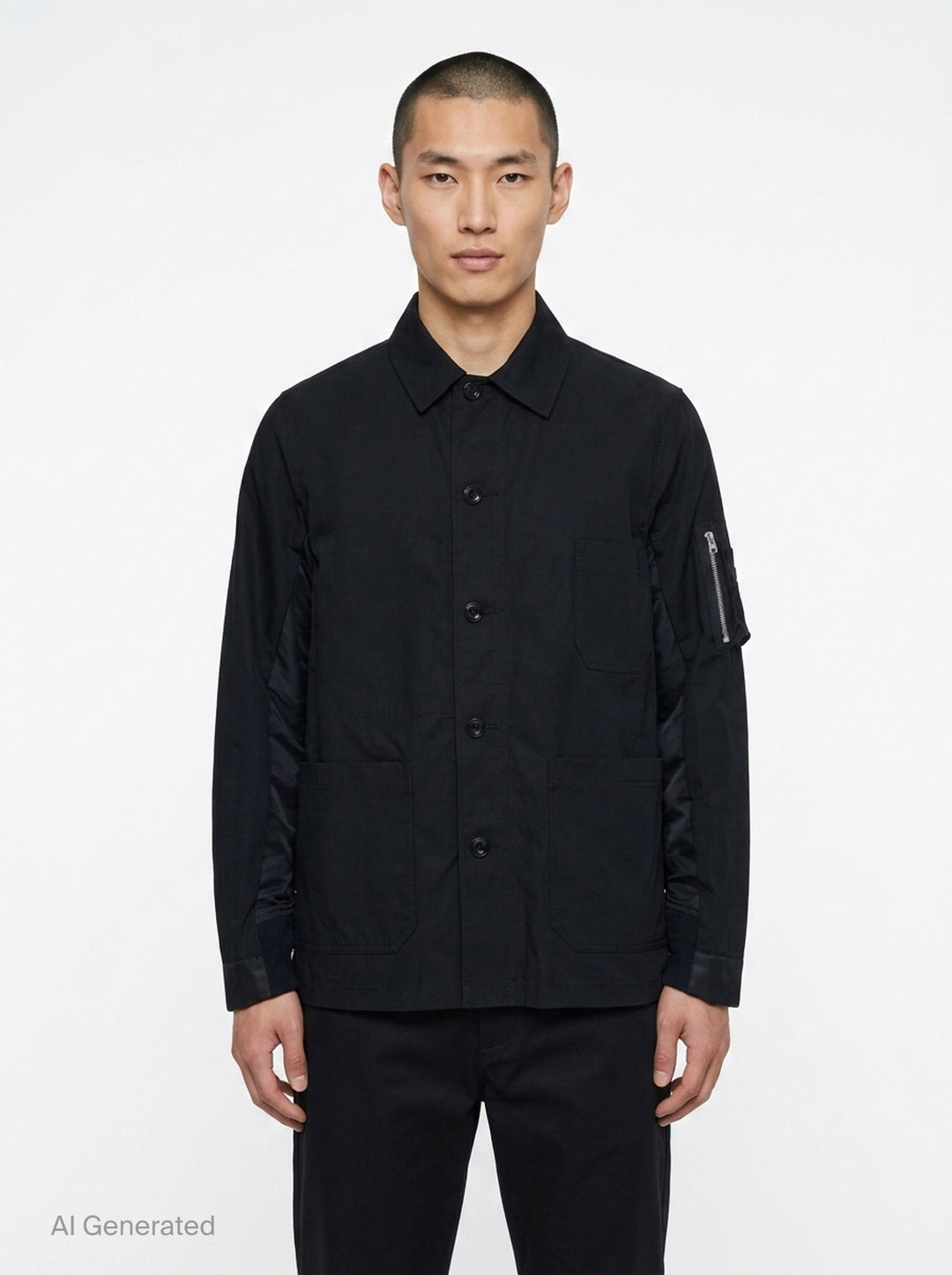 Cotton Nylon Oxford Jacket | sacai | Club21 - front