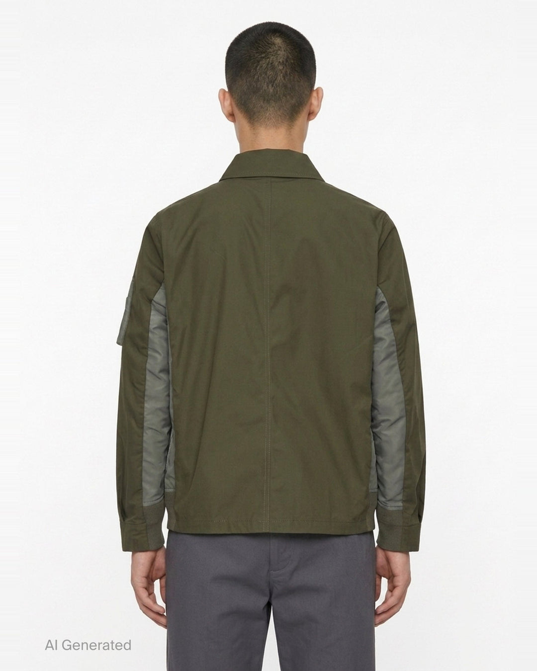 Cotton Nylon Oxford Jacket | sacai | Club21 - back