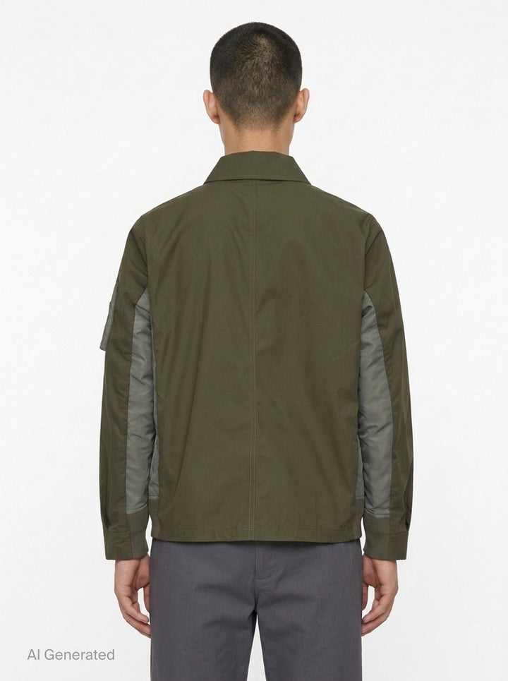 Cotton Nylon Oxford Jacket | sacai | Club21 - back