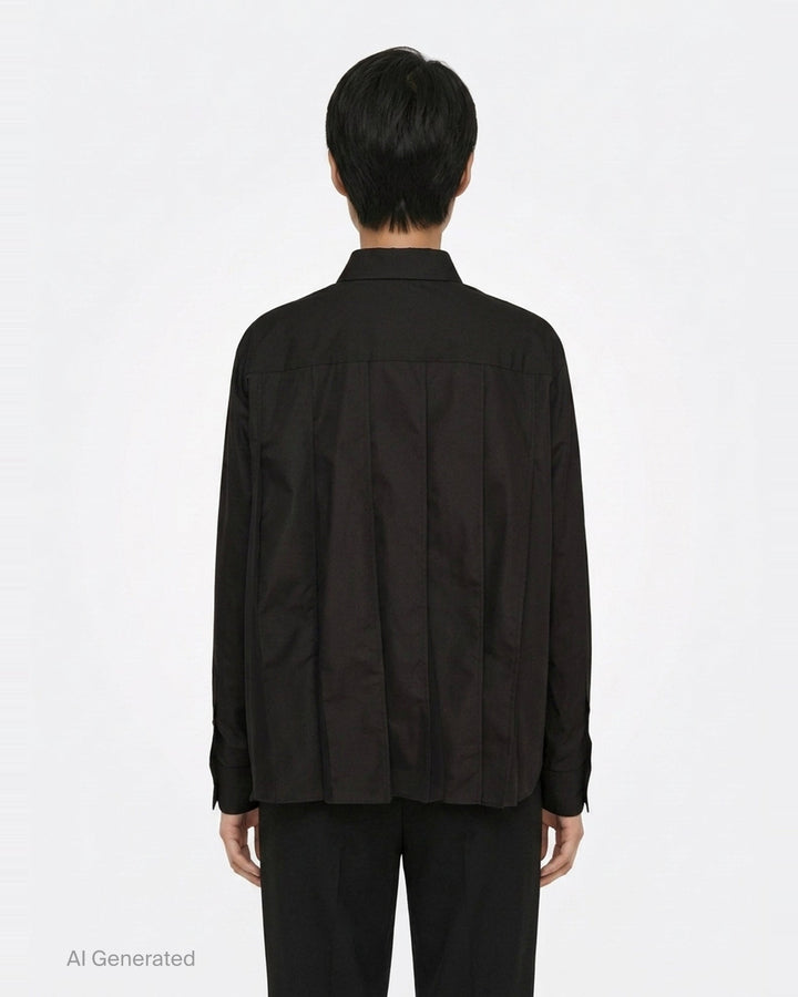 Cotton Poplin Shirt | sacai | Club21 - back