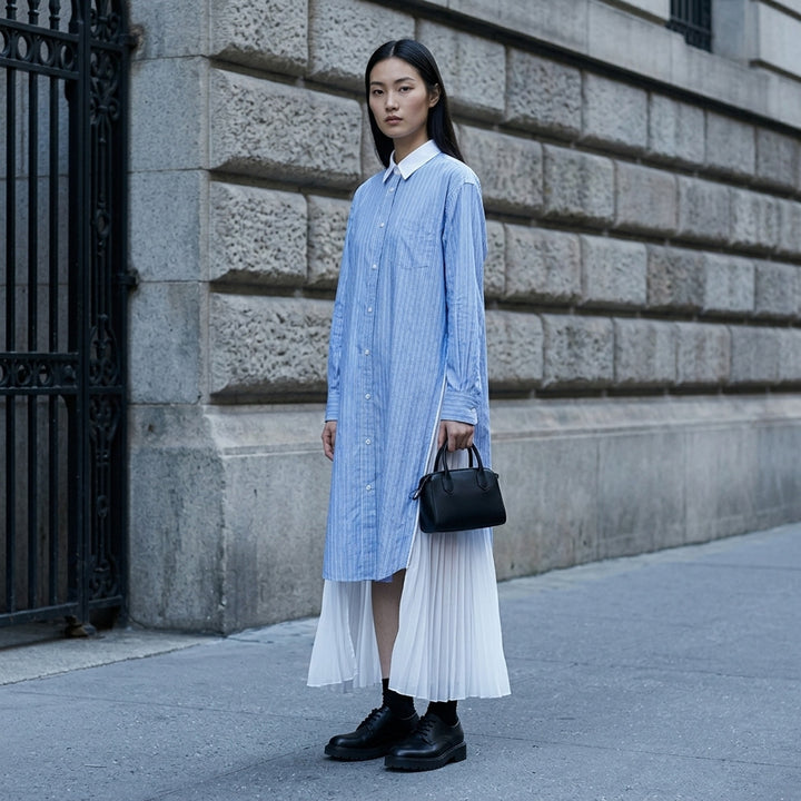 Cotton Poplin Shirt Dress | sacai | Club21 - lifestyle