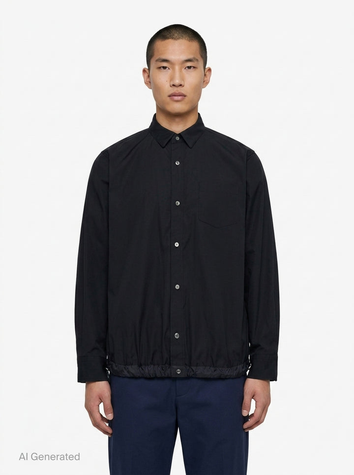 Cotton Poplin Shirt | sacai | Club21 - front