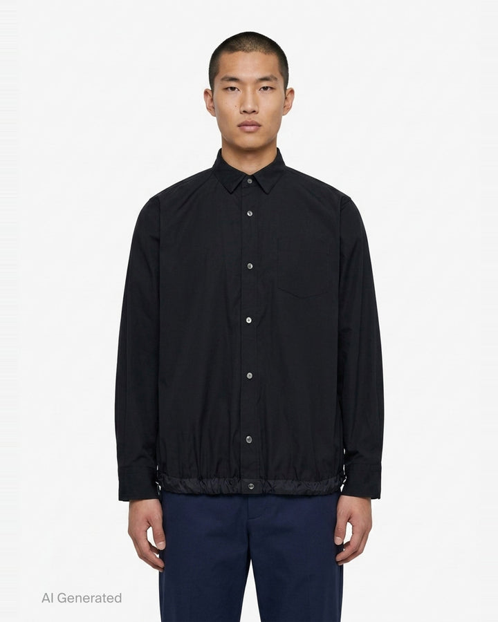 Cotton Poplin Shirt | sacai | Club21 - front