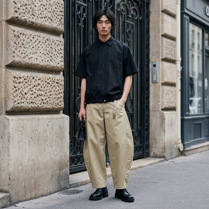 Cotton Poplin Short Sleeve Shirt | sacai | Club21 - lifestyle