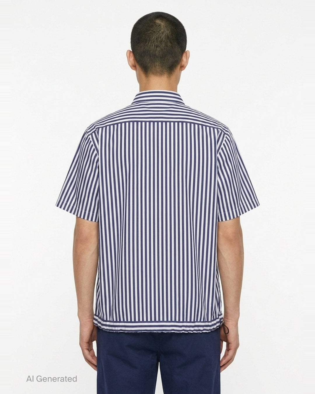 Cotton Poplin Short Sleeve Shirt | sacai | Club21 - back