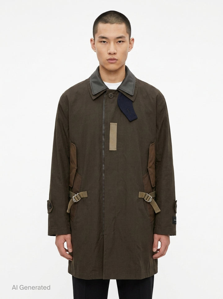 Cotton Typewriter Coat | sacai | Club21 - front