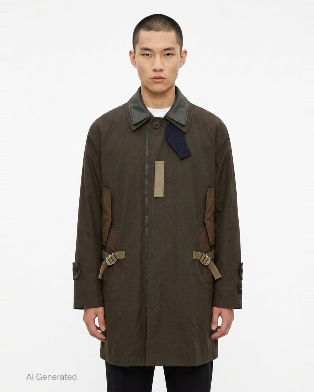 Cotton Typewriter Coat | sacai | Club21 - front