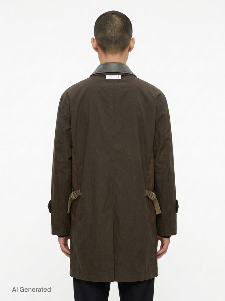 Cotton Typewriter Coat | sacai | Club21 - back