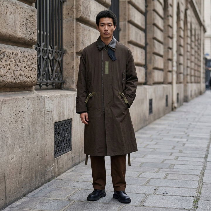Cotton Typewriter Coat | sacai | Club21 - lifestyle