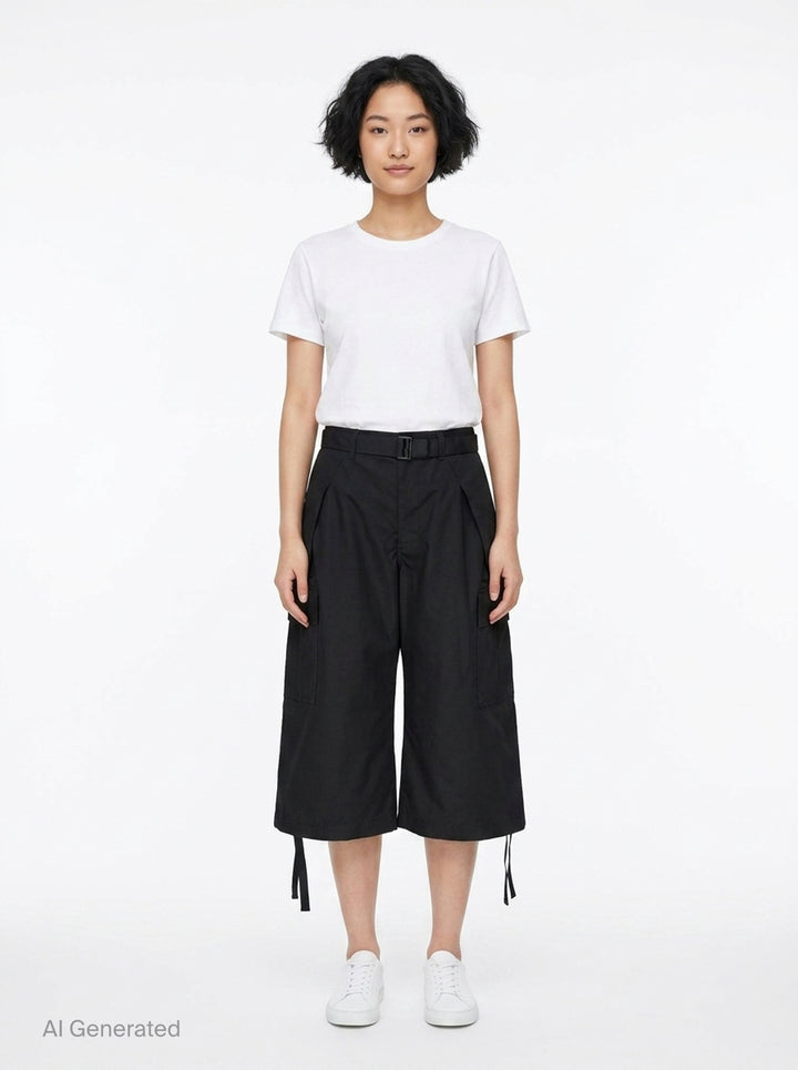 Cotton Weather Cargo Shorts | sacai | Club21 - front