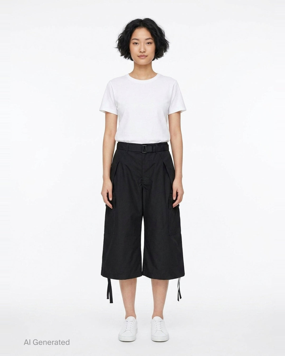 Cotton Weather Cargo Shorts | sacai | Club21 - front