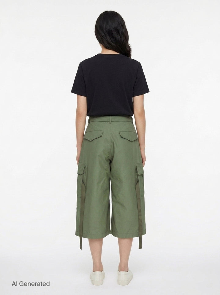 Cotton Weather Cargo Shorts | sacai | Club21 - back