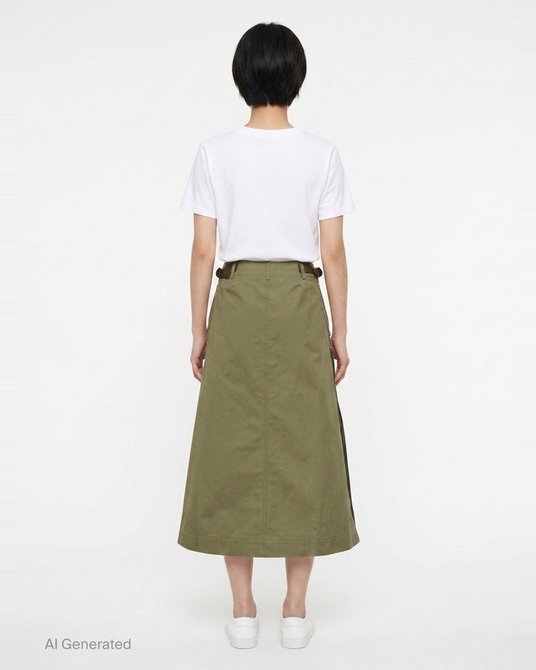 Cotton Weather Midi Skirt | sacai | Club21 - back