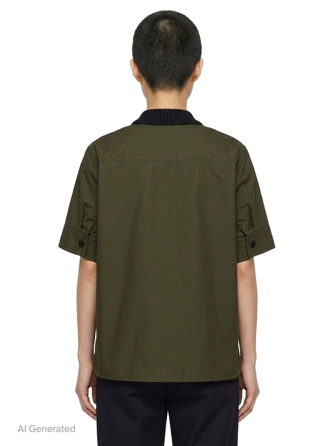 Cotton Weather Short Sleeve Knit Top | sacai | Club21 - back