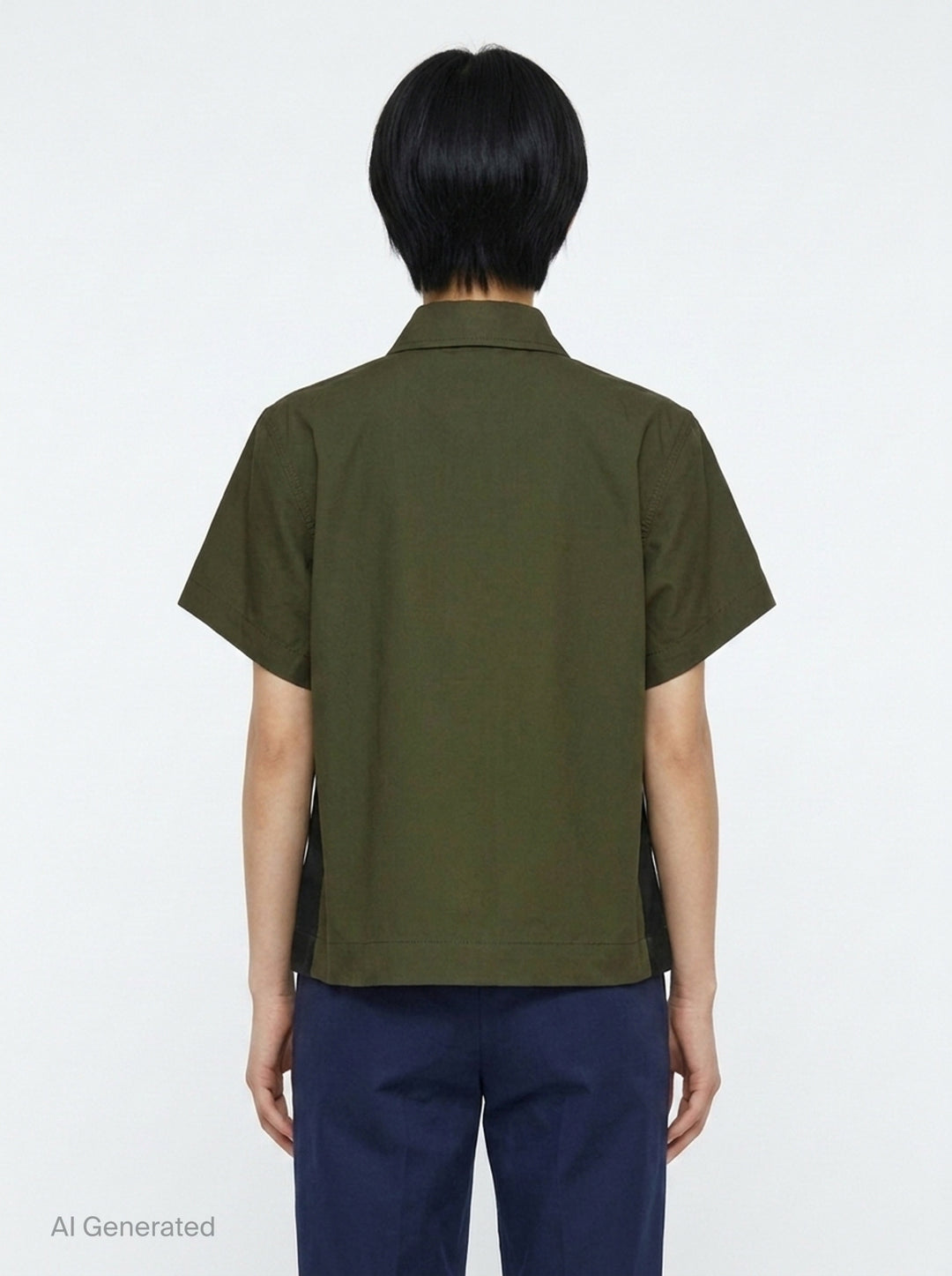 Cotton Weather Short Sleeve Shirt | sacai | Club21 - back