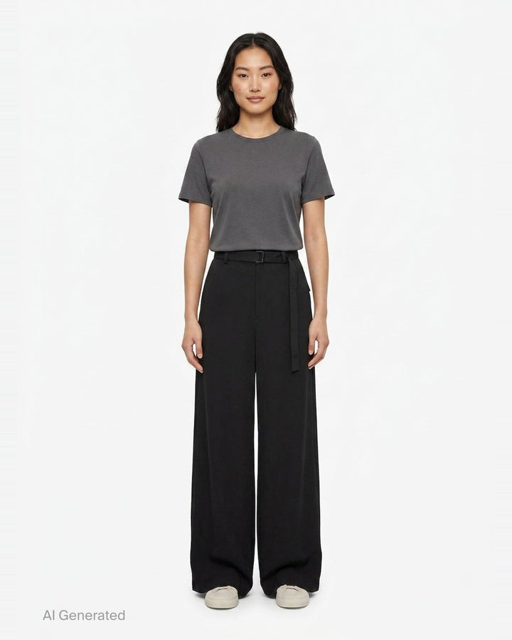 Crepe Back Satin Pants | sacai | Club21 - front