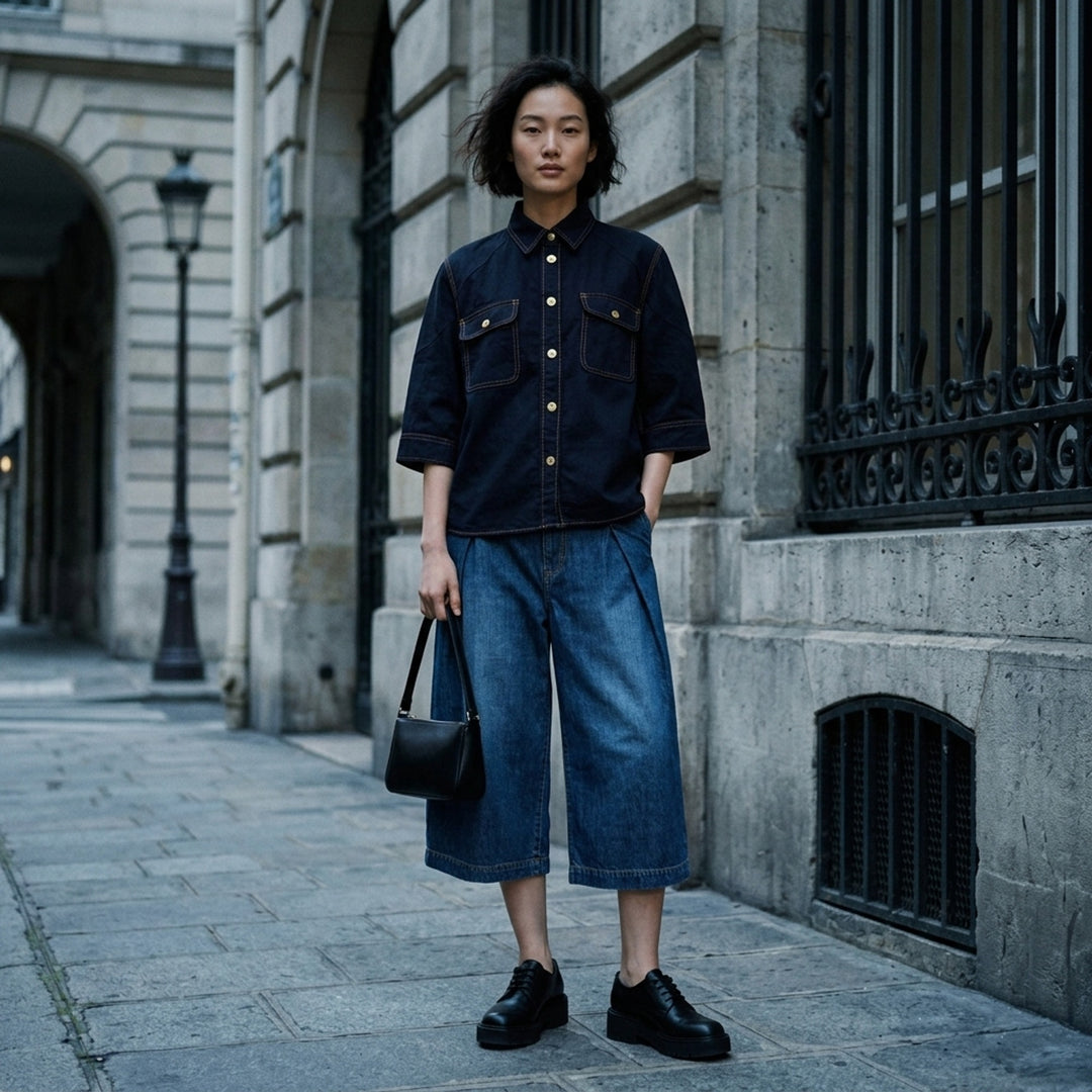 Cropped Denim Shirt | sacai | Club21 - lifestyle