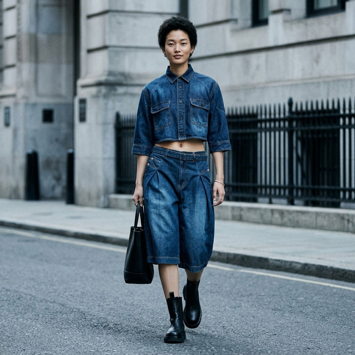 Cropped Denim Shirt | sacai | Club21 - lifestyle