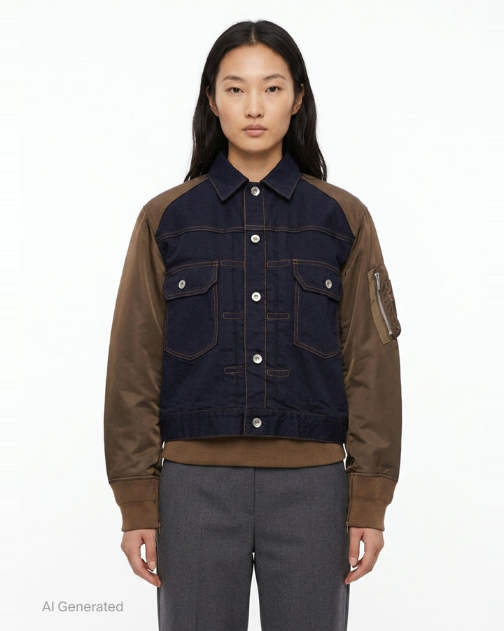 Denim Bomber Blouson | sacai | Club21 - front