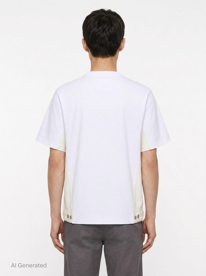Denim x Cotton Jersey Tee | sacai | Club21 - back