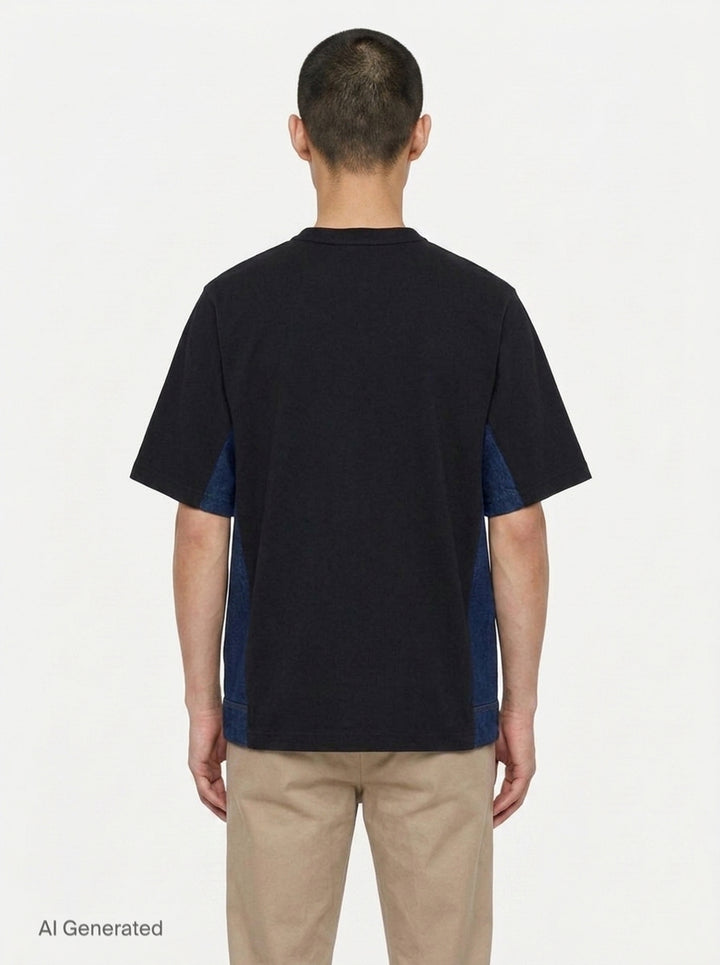 Denim x Cotton Jersey Tee | sacai | Club21 - back