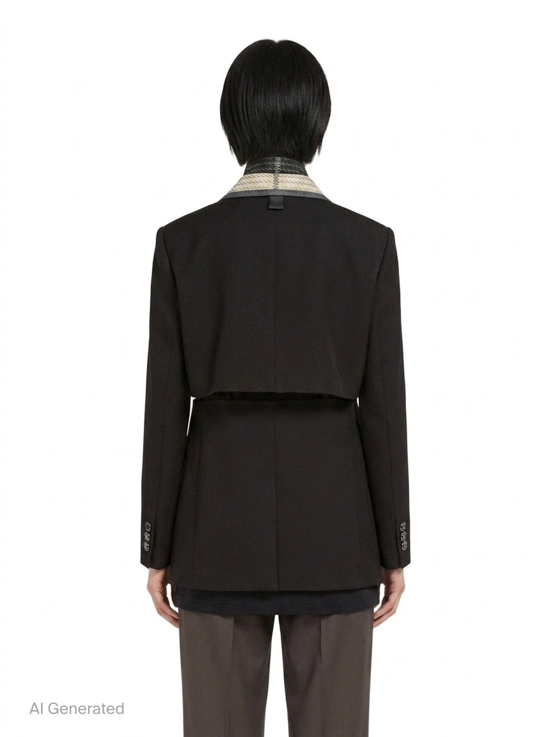 Double-Faced Silk Cotton Jacket | sacai | Club21 - back