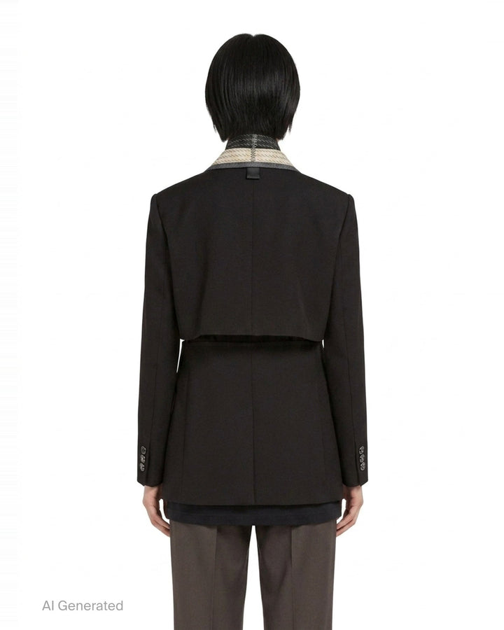 Double-Faced Silk Cotton Jacket | sacai | Club21 - back
