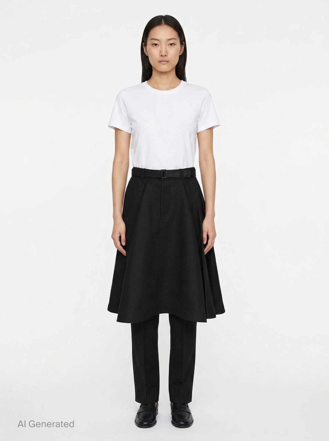 Double-Faced Silk Cotton Pants | sacai | Club21 - front