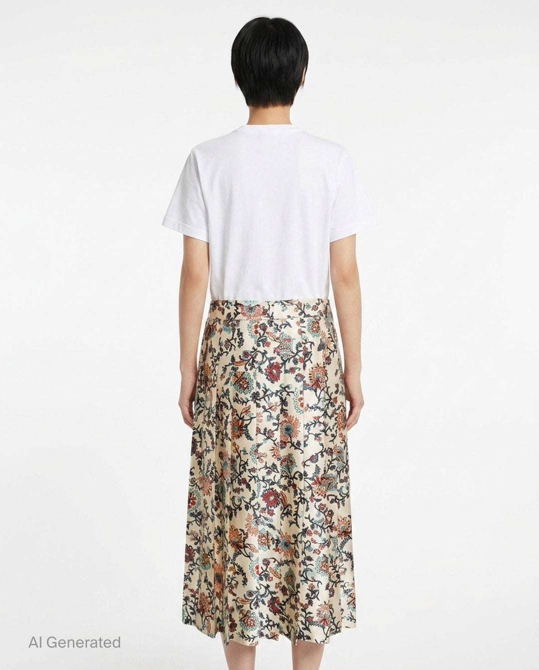 Floral Print Cotton Jersey Dress | sacai | Club21 - back