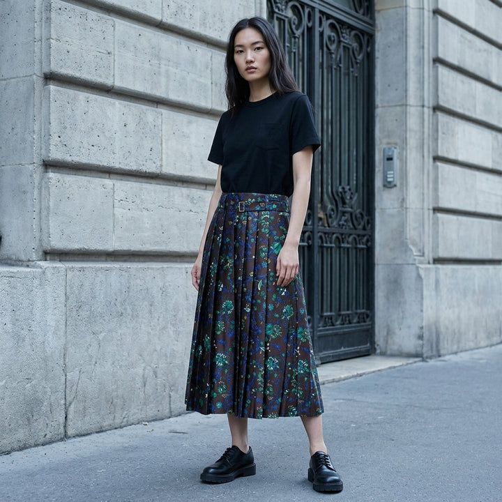Floral Print Cotton Jersey Dress | sacai | Club21 - lifestyle