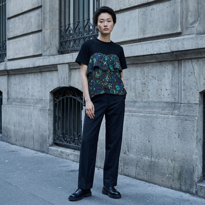 Floral Print Cotton Jersey Tee | sacai | Club21 - lifestyle