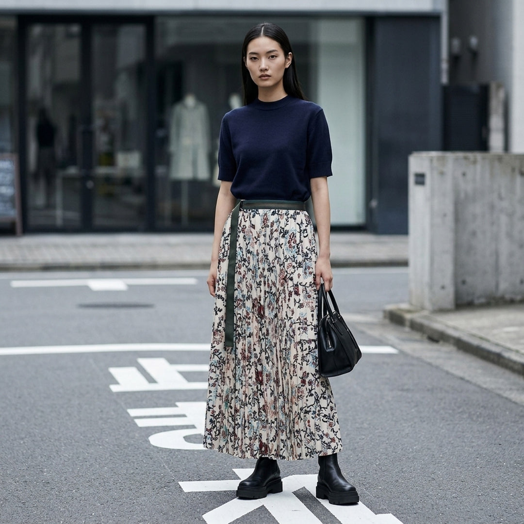 Floral Print Pleated Skirt | sacai | Club21 - lifestyle