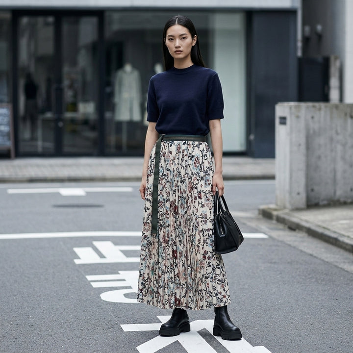 Floral Print Pleated Skirt | sacai | Club21 - lifestyle
