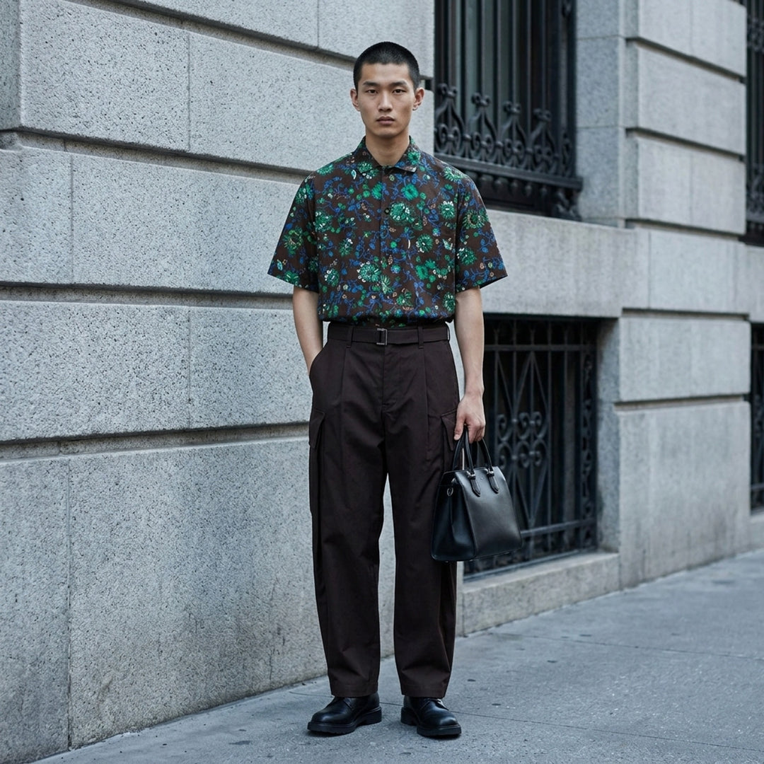 Floral Print Short Sleeve Shirt | sacai | Club21 - lifestyle