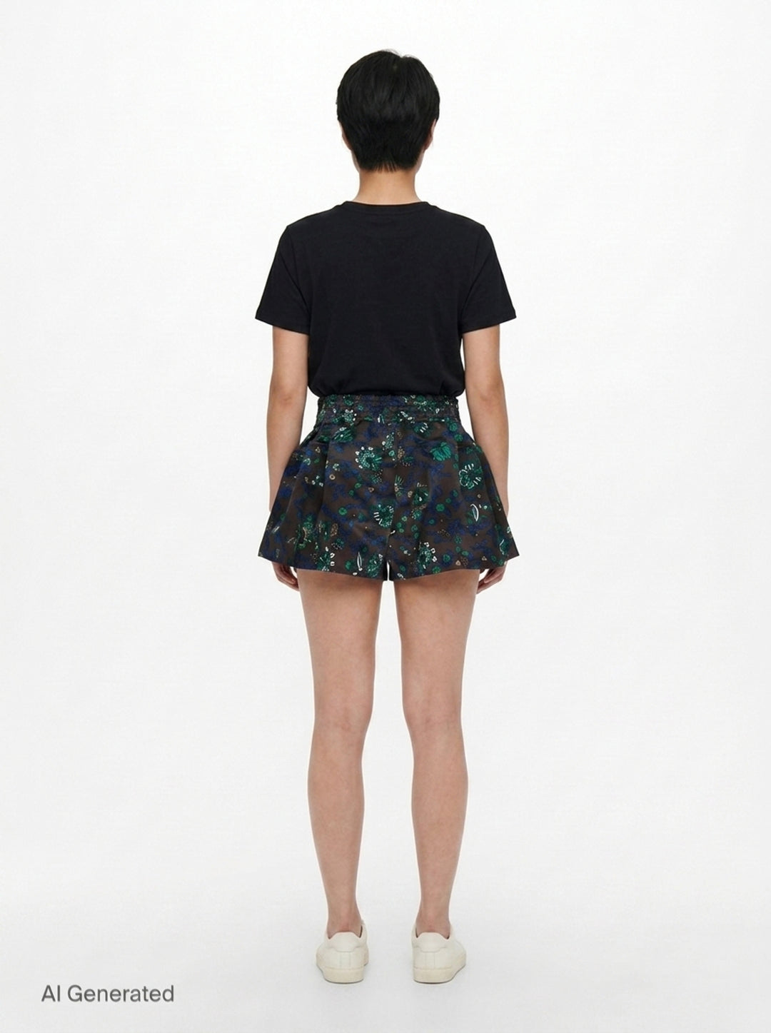 Floral Print Shorts | sacai | Club21 - back