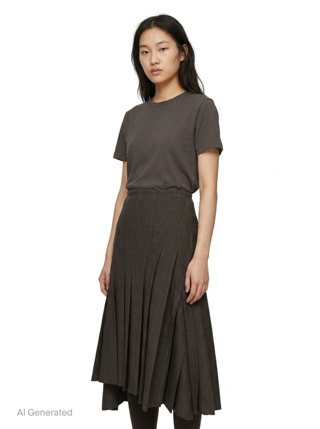 Glen Check Pleated Skirt | sacai | Club21 - front