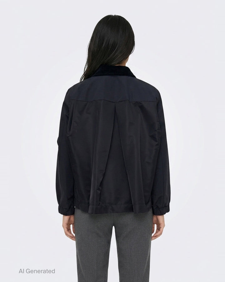 Grosgrain Bonding Blouson | sacai | Club21 - back